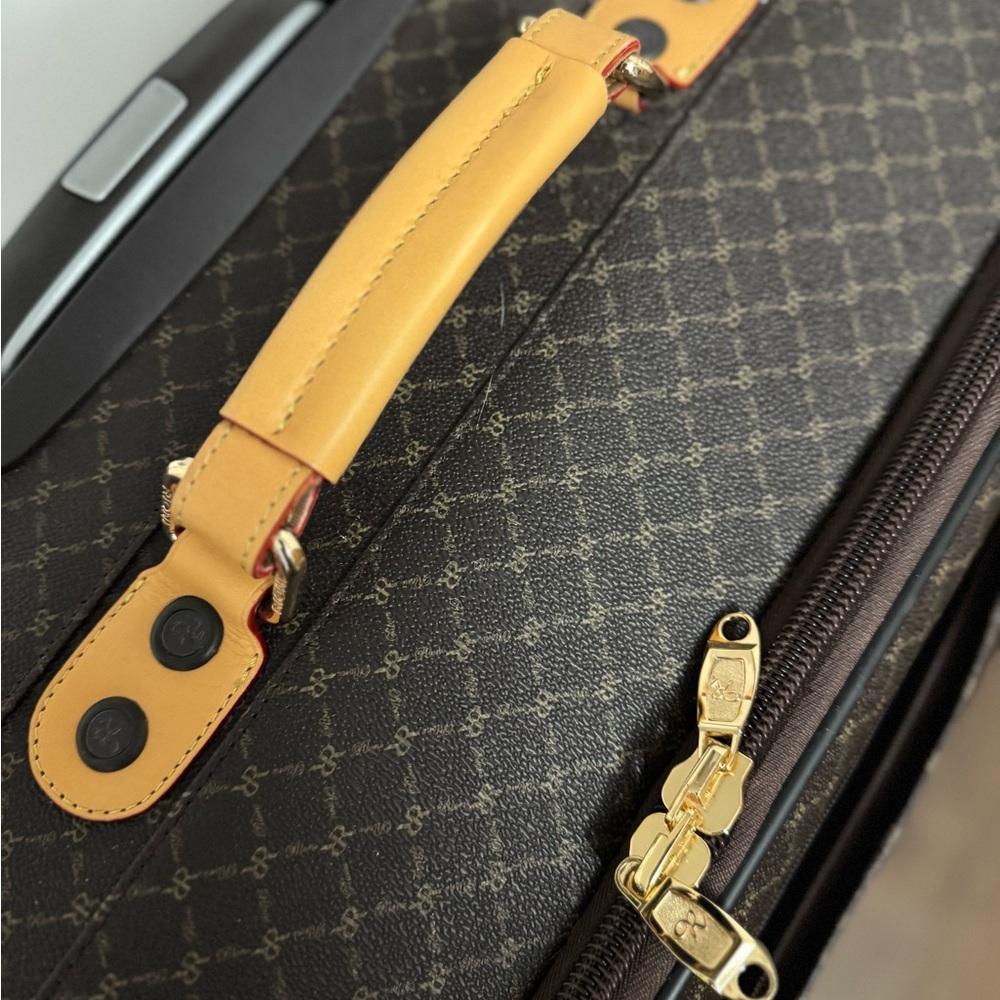 Rioni Large Monogram Leather Luggage - Picture 12 of 16